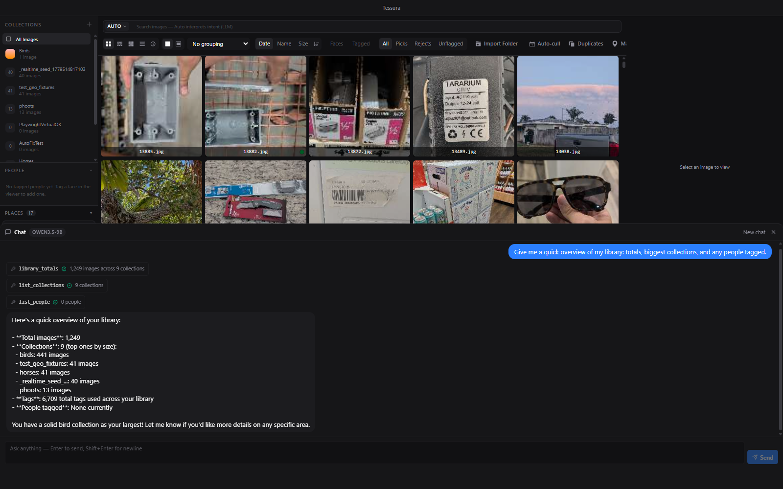 Tessura chat report
