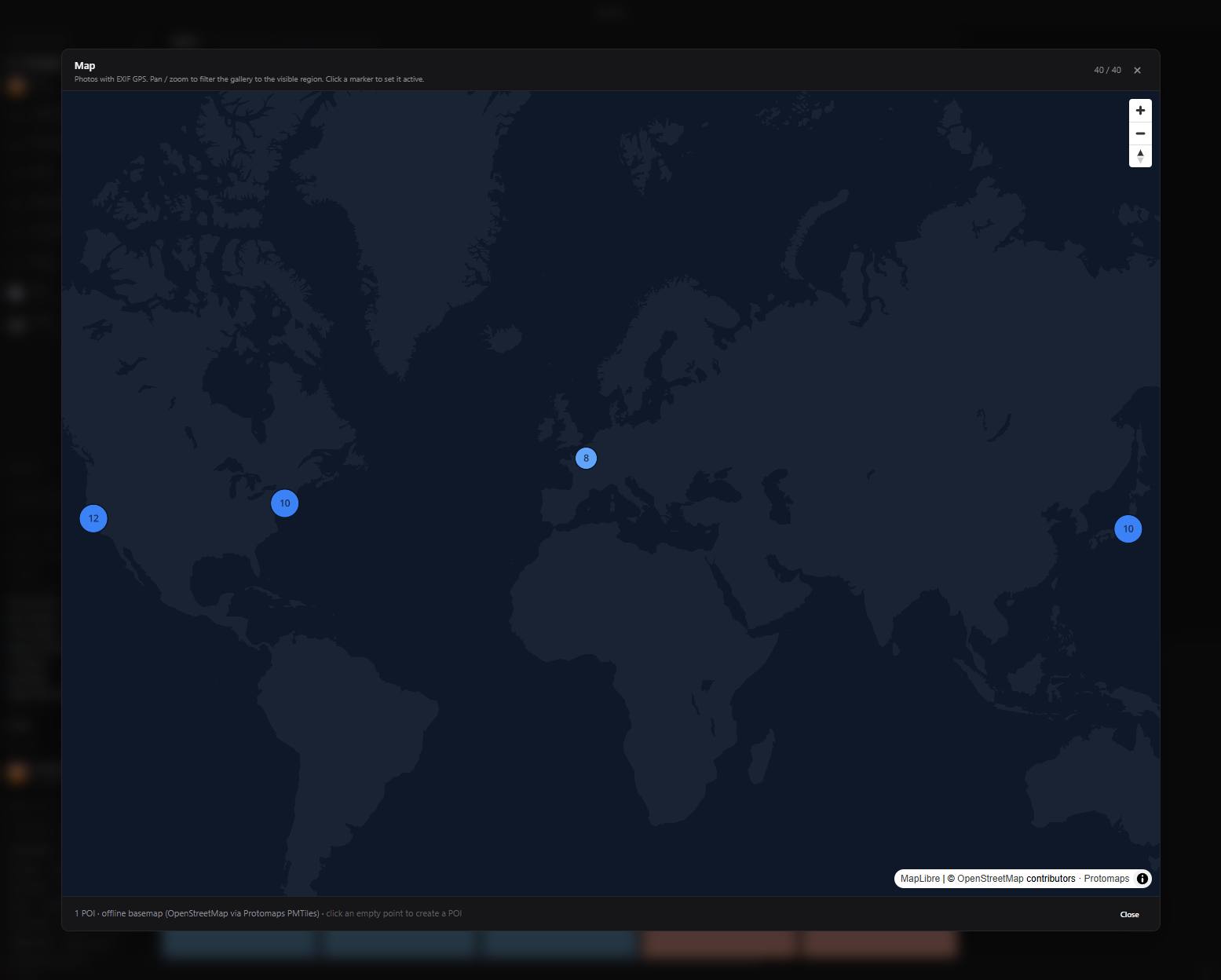 Tessura map view